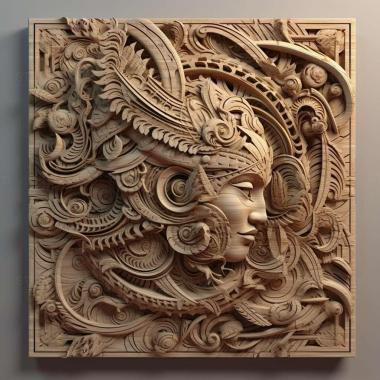 Patterns and decorations stl Desmoxytes 3 3d model